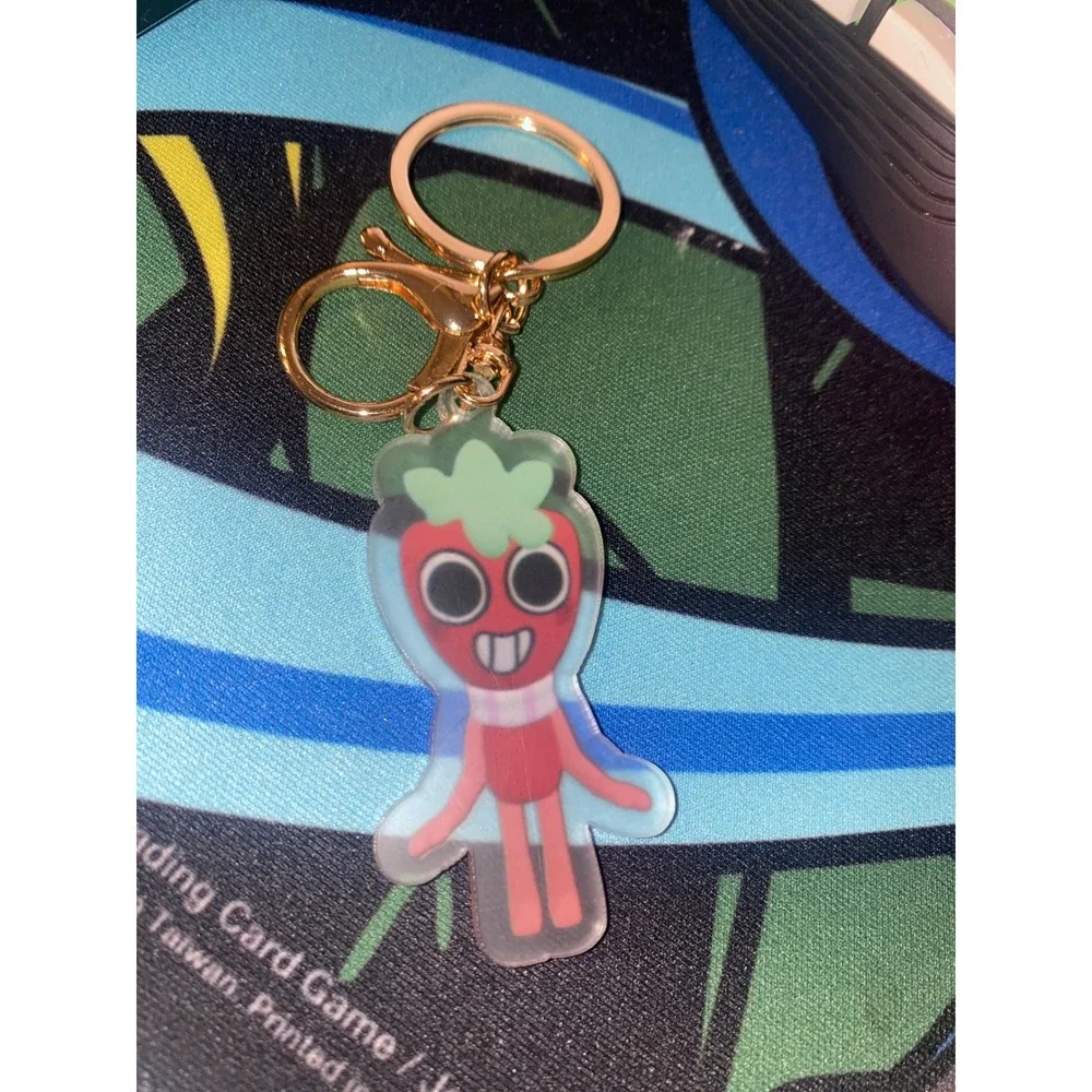 DW Sprout Seedly Keychain Keyring Acrylic Metal Clasp Charm‎ Dandy's World